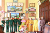 Thường trực BTS tỉnh tiếp đoàn Bộ CHQS và Thành phố Vũng Tàu chúc mừng Phật đản