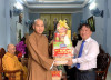 Lãnh đạo Tỉnh ủy chúc mừng Phật đản đến Ban Trị sự Phật giáo TP. Vũng Tàu